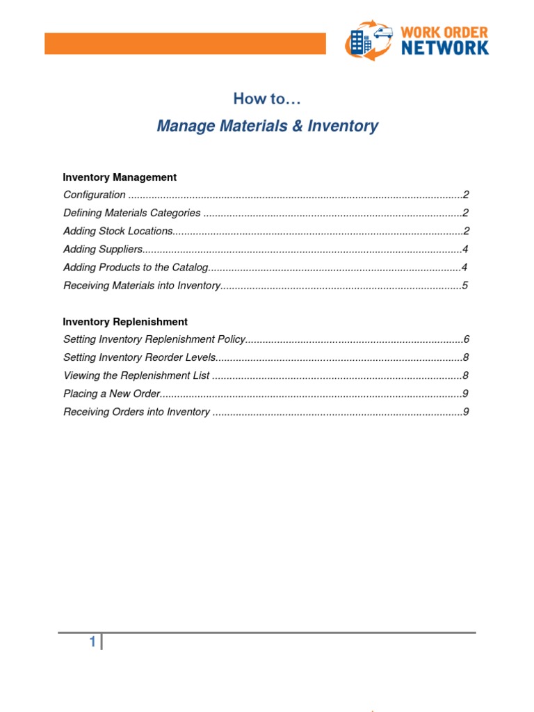 Materials and Inventory Mangement | PDF | Inventory | Business