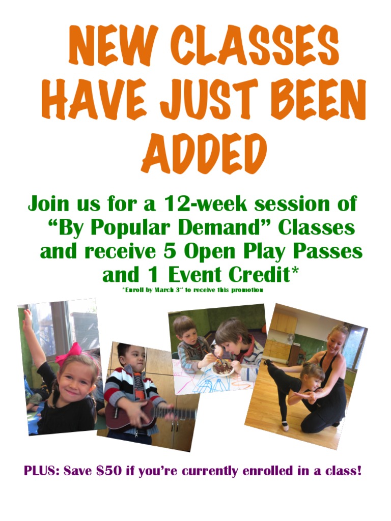 New Classes Have Just Been Added | PDF