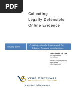 Collecting Legally Defensible Online Evidence