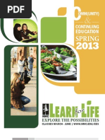 Download NMC Extended Ed Learn for Life catalog - Spring 2013 by Northwestern Michigan College SN126630863 doc pdf