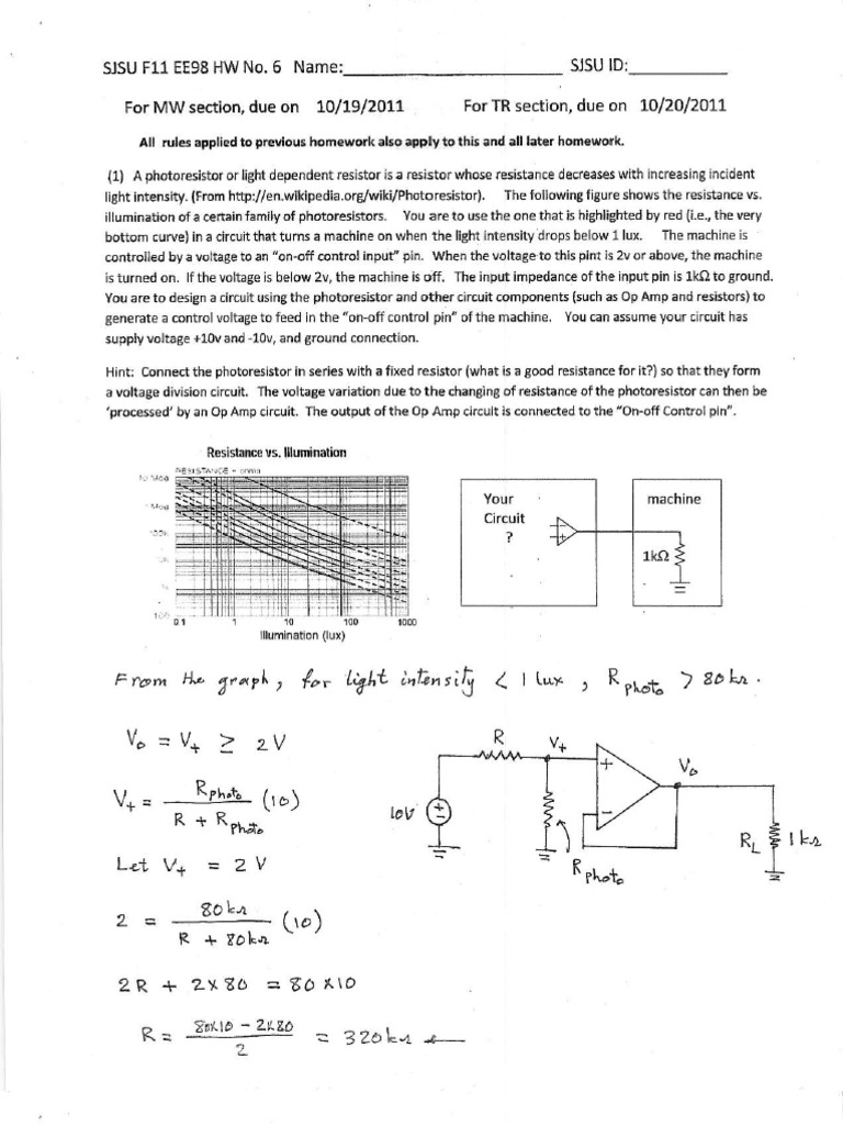 Engineering Homework Guide | PDF | Resistor | Analog Circuits