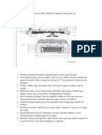 Partes de La Maquina de Escribir