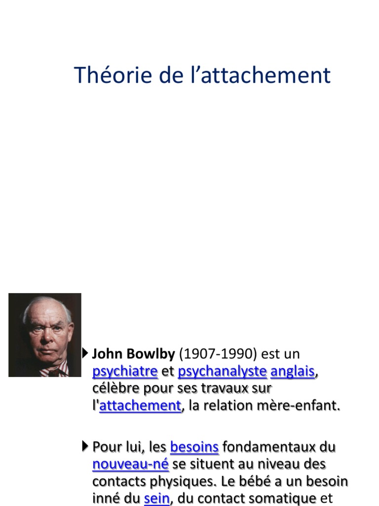 Theorie de l'Attachement
