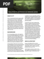 Regulation of Greenhouse Gases