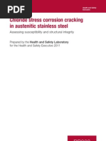 Download HSE Chloride Stress Corrosion Cracking in Austenitic Stainless Steel by fallalovaldes SN126644722 doc pdf