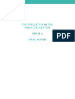Paris Declaration Evaluation 2011
