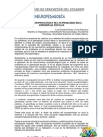 Análisis Neuropsicológico de Los Problemas de Aprendizaje