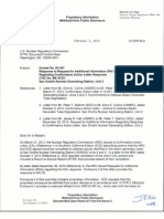 San Onofre Nuclear Generating Station Unit 2 Response to Request for Additional Information (RAI 25) Regarding Confirmatory Action Letter Response