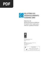 RELATÓRIO DESENVOLVIMENTO HUMANO [PNUD - 2003]