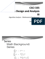 Algorithm Analysis - Mathematical Background Chapter 2 Chapter 2 Ioannis Stamos