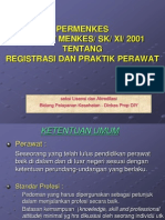 PERMENKES REGISTRASI PERAWAT