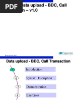 Ab1005 - Data Upload - BDC, Call Transaction - V1.0: India Sap Coe, Slide 1