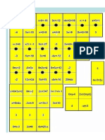 Domino de Ecuaciones Sencillas