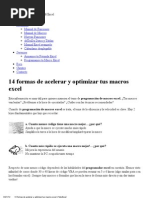 Download 14 Formas de Acelerar y Optimizar Tus Macros Excel _ TodoExcel by Eudo Gonzalez SN126676807 doc pdf