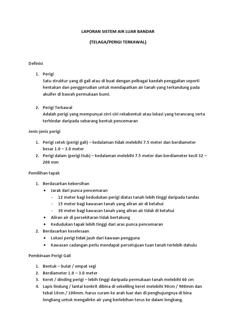 Laporan Telaga Pdf