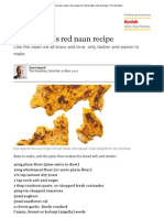 Red Naan Recipe _ Dan Lepard