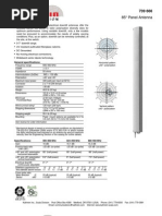 85° Panel Antenna: General Specifications