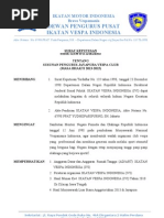 SURAT KEPUTUSAN MUBES 2008