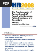 The Fundamentals of Customizing SAP Payroll With Schemas, Rules, Functions, and Operations