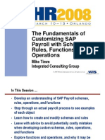 The Fundamentals of Customizing SAP Payroll With Schemas, Rules, Functions, and Operations