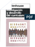 Stenhouse Investigacion y Desarrollo Del Curriculum