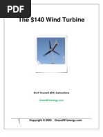 The $140 Wind Turbine: Do It Yourself (DIY) Instructions