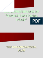 Entrepreneurship "Organisational Plan"