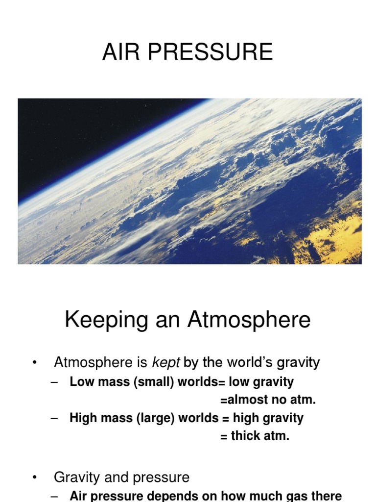 Chapter 6 - Air Pressure | PDF