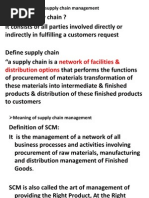 Introduction To Supply Chain Management