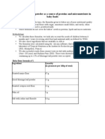 Using Moringa Leaf Powder As A Source of Proteins and Micronutrients in Baby Foods