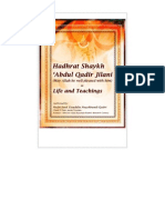 Ghous-e-Azam Hudhrat Shaykh Abdul Qadir Al-Jilani (Biography, English)