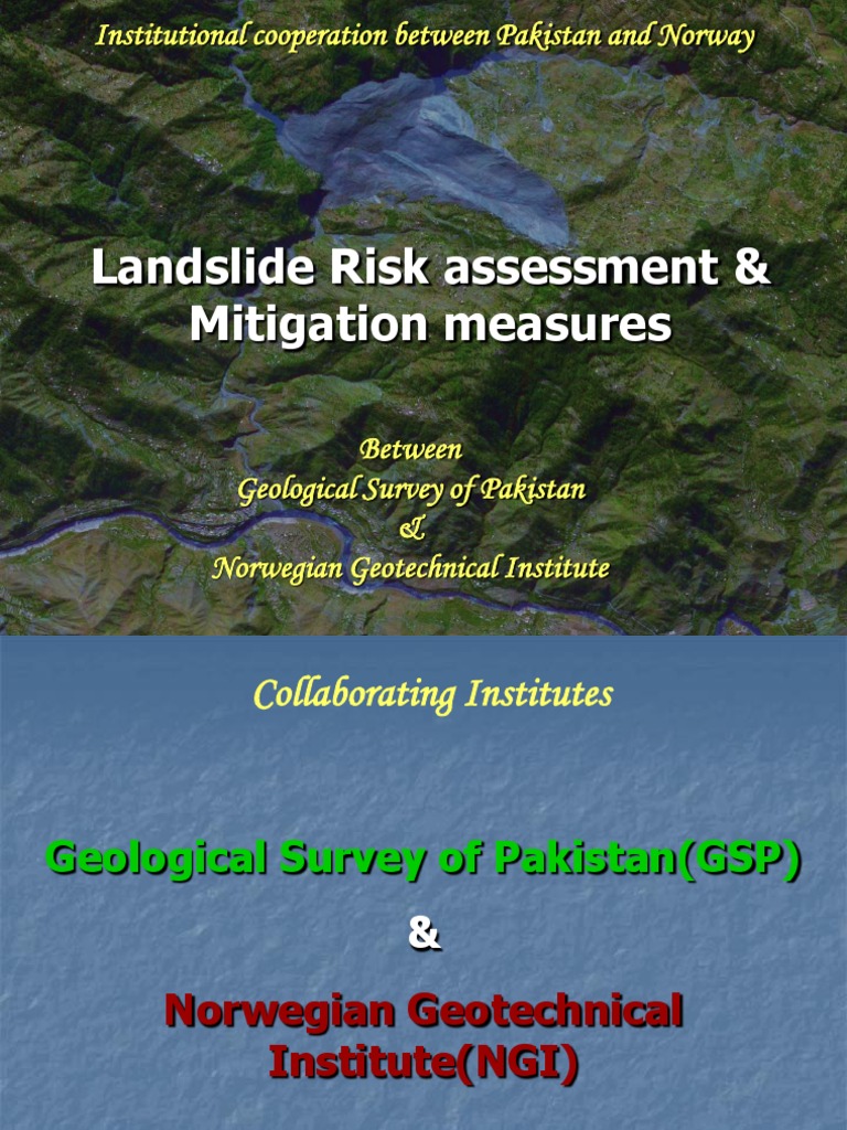 Landslide Risk Assessment & Mitigation Measures in Pakistan | PDF ...