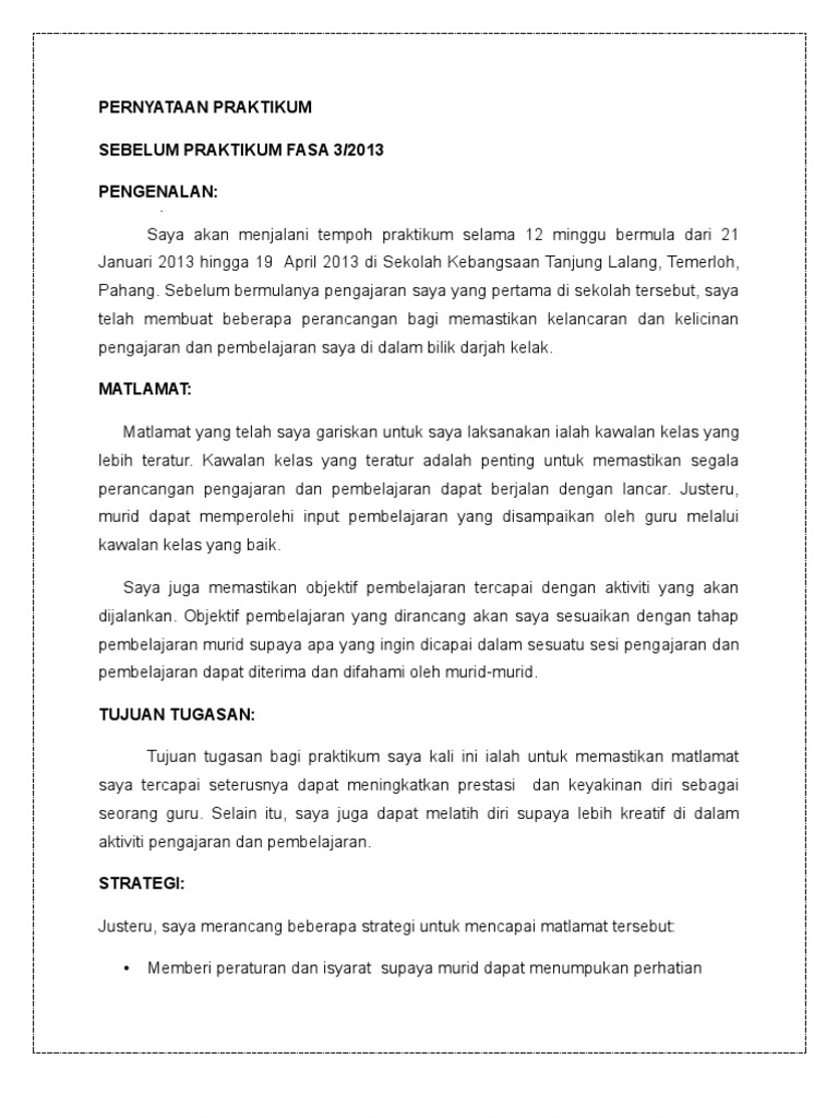 Pernyataan Praktikum Pdf