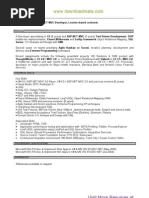Dot Net Developer / .Net Developer - Sample Resume - CV ...