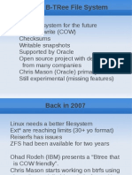 BTRFS - A COW filesystem with checksums, snapshots and RAID