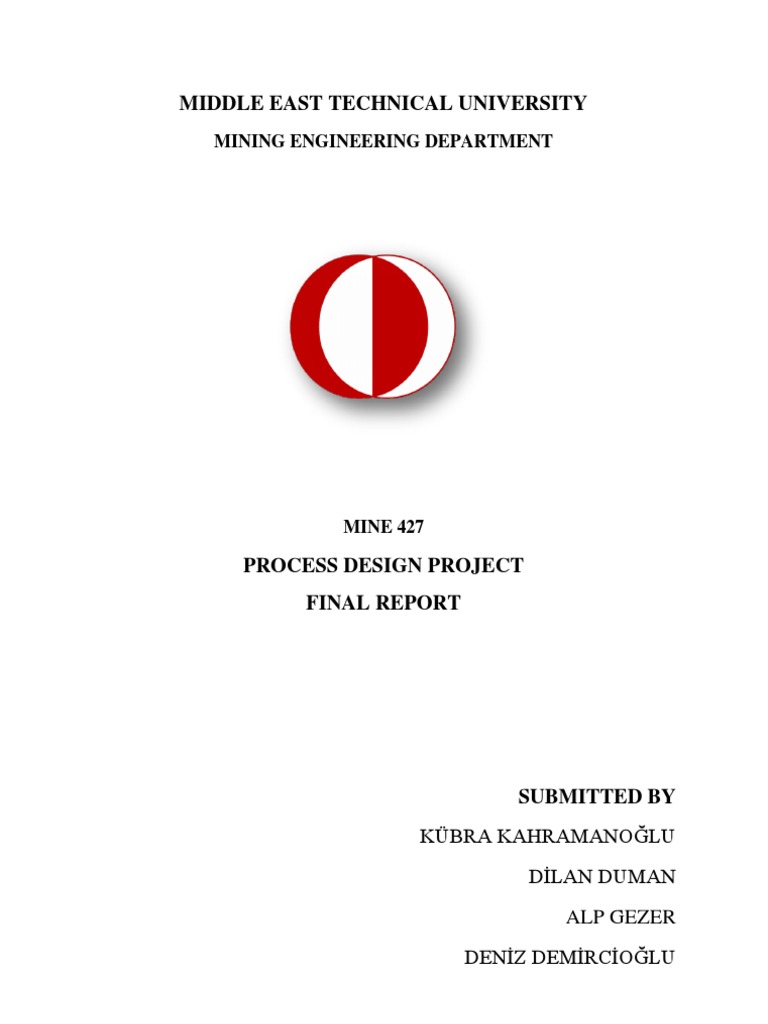 Mining Process Design Final Report | PDF | Mill (Grinding) | Mining