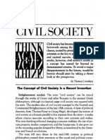 Civil Society: The Concept of Civil Society Is A Recent Invention