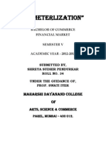 "Demeterlization": Bachelor of Commerce Financial Market