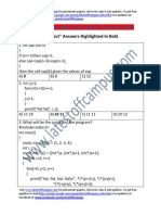 SoftSol Sample Programming Placement Paper