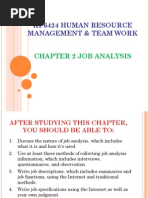 Kp6424 HRM Chapter 2 - Job Analysis