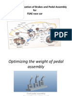Design and Optimization of Brakes and Pedal Assembly For FSAE Race Car
