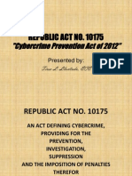 Republic Act No. 10175: "Cybercrime Prevention Act of 2012