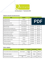 QUITUTS Cardapio Precos 1sem2013