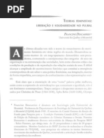 TEORIAS FEMINISTAS LIBERAÇÃO E SOLIDARIEDADE NO PLURAL