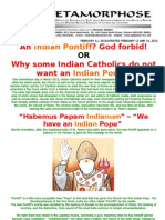 Habemus Papam Indianum-we Have an Indian Pontiff