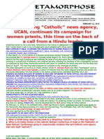 Ucan Confirms It Favours Women Priests