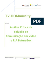 QREN TV - COM Análise Crítica Da Solução de Comunicação em Vídeo e RIA FutureBox 1.0 PDF