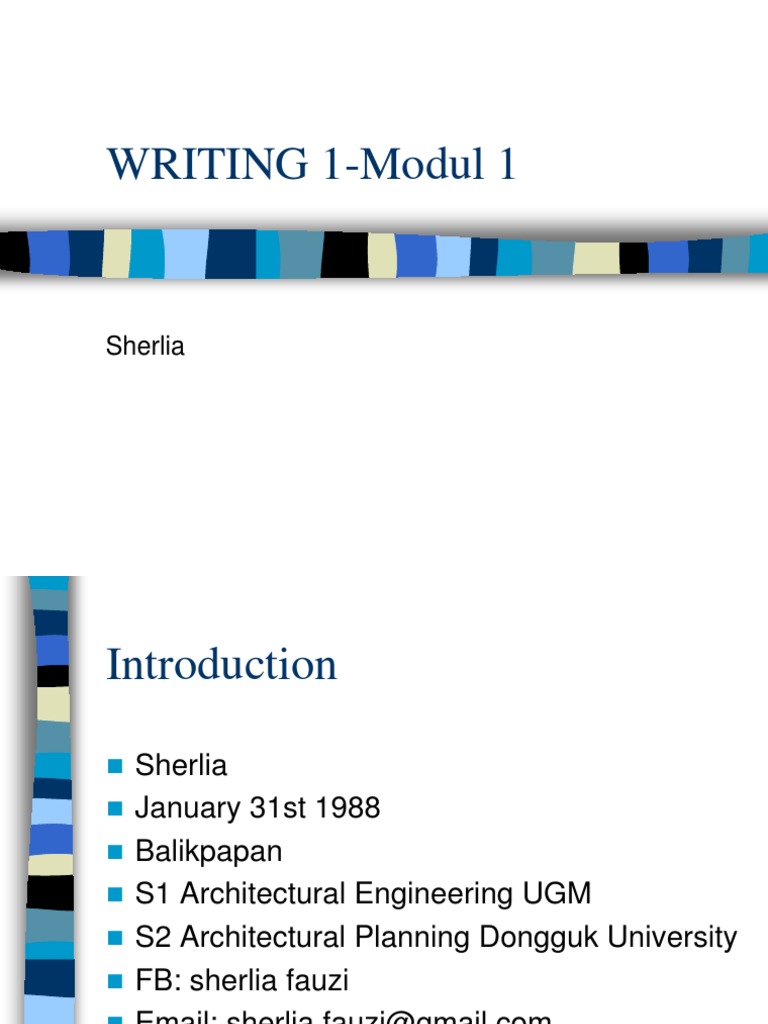 English Writing Skills Module 1 | PDF | Philosophy