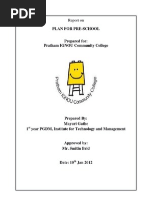 Pre School Business Plan