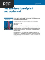 Hsg253 The Safe Isolation of Plant and Equipment